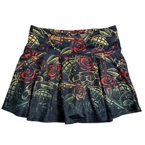 CVG Skirt Dressed To Kill Guns Roses Grenade Skort Constantly Varied Gear Large